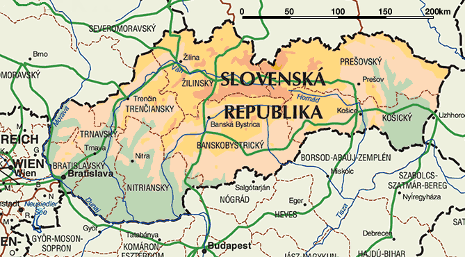 Kuren in der Slowakischen Republik, Slowakei - mitten in Europa